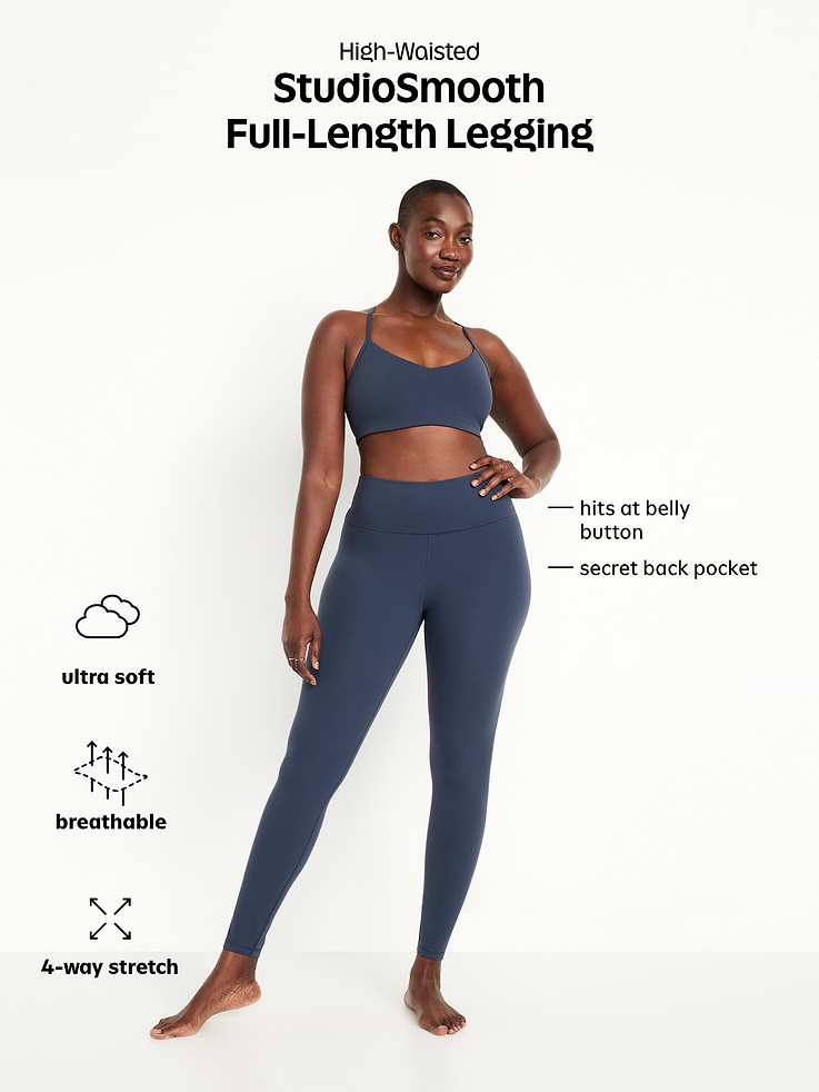 Image number 9 showing, High-Waisted StudioSmooth Full-Length Leggings