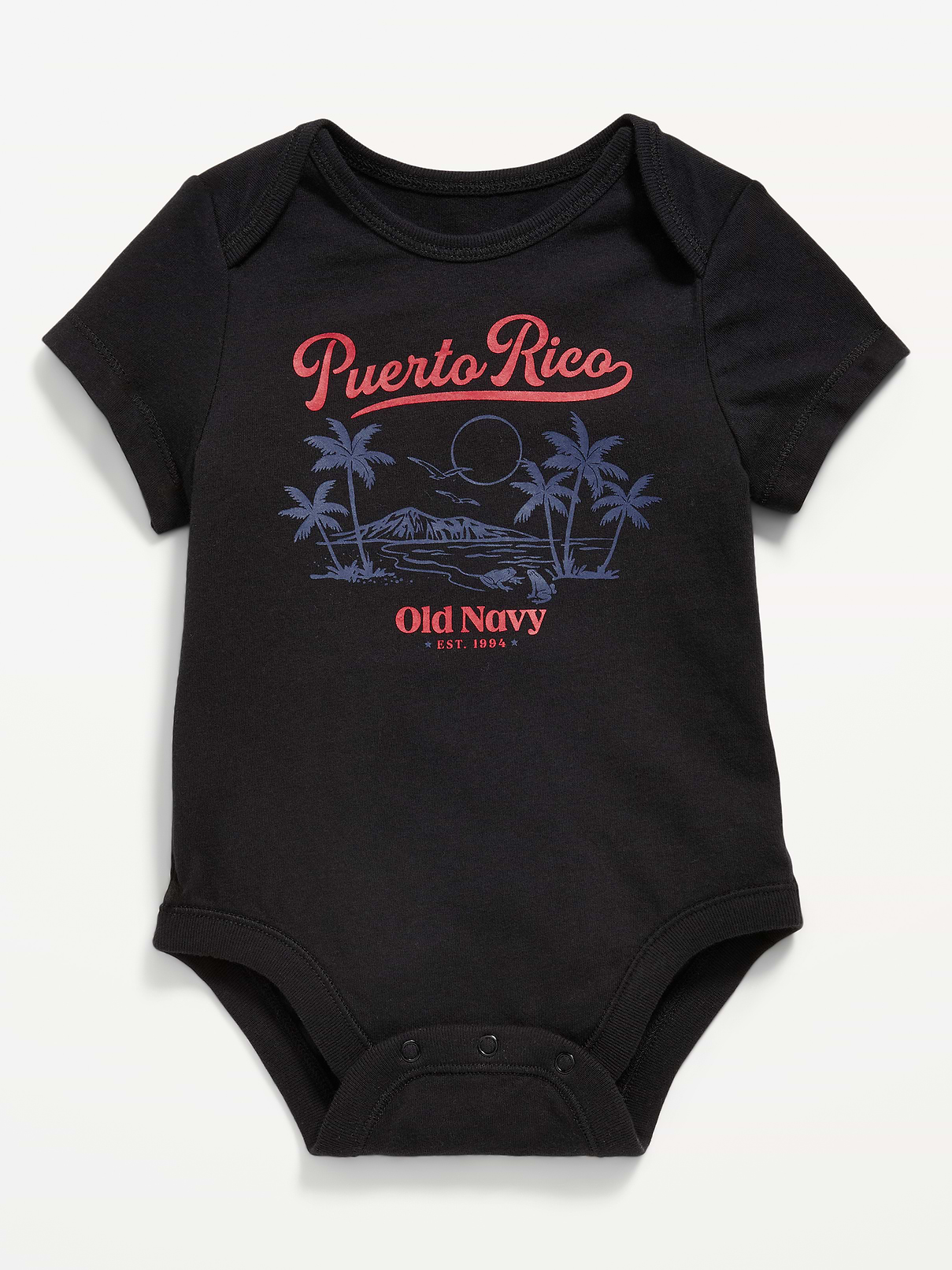 Image number 1 showing, Short-Sleeve Graphic Bodysuit for Baby