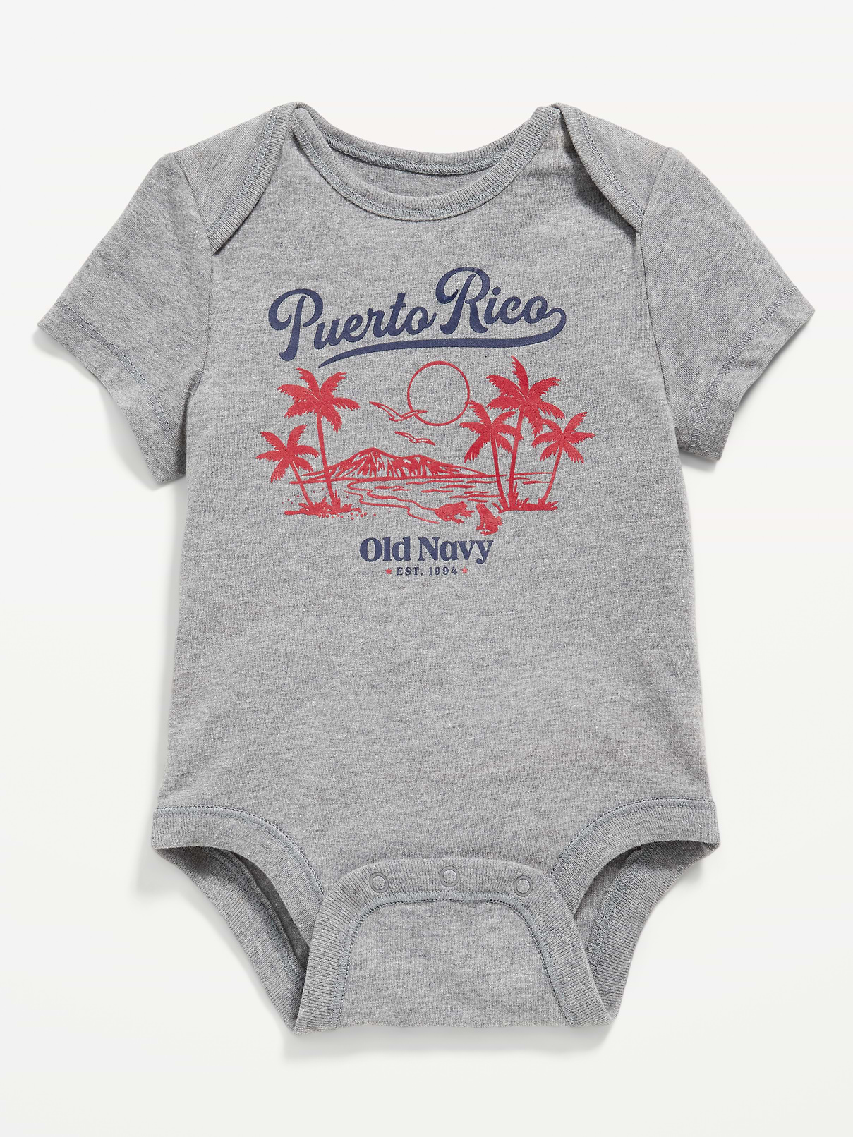 Image number 1 showing, Short-Sleeve Graphic Bodysuit for Baby