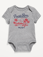 Image number 1 showing, Short-Sleeve Graphic Bodysuit for Baby