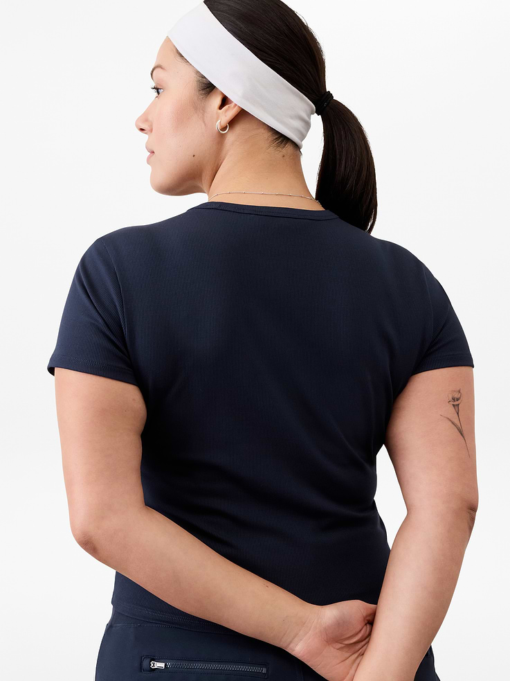 Image number 5 showing, Signature Rib Crop Tee