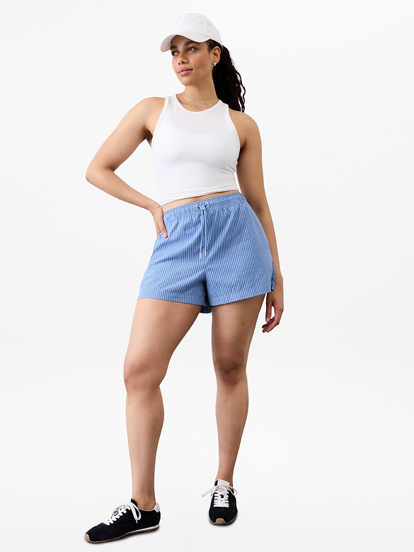 Midday Mid Rise Poplin Short