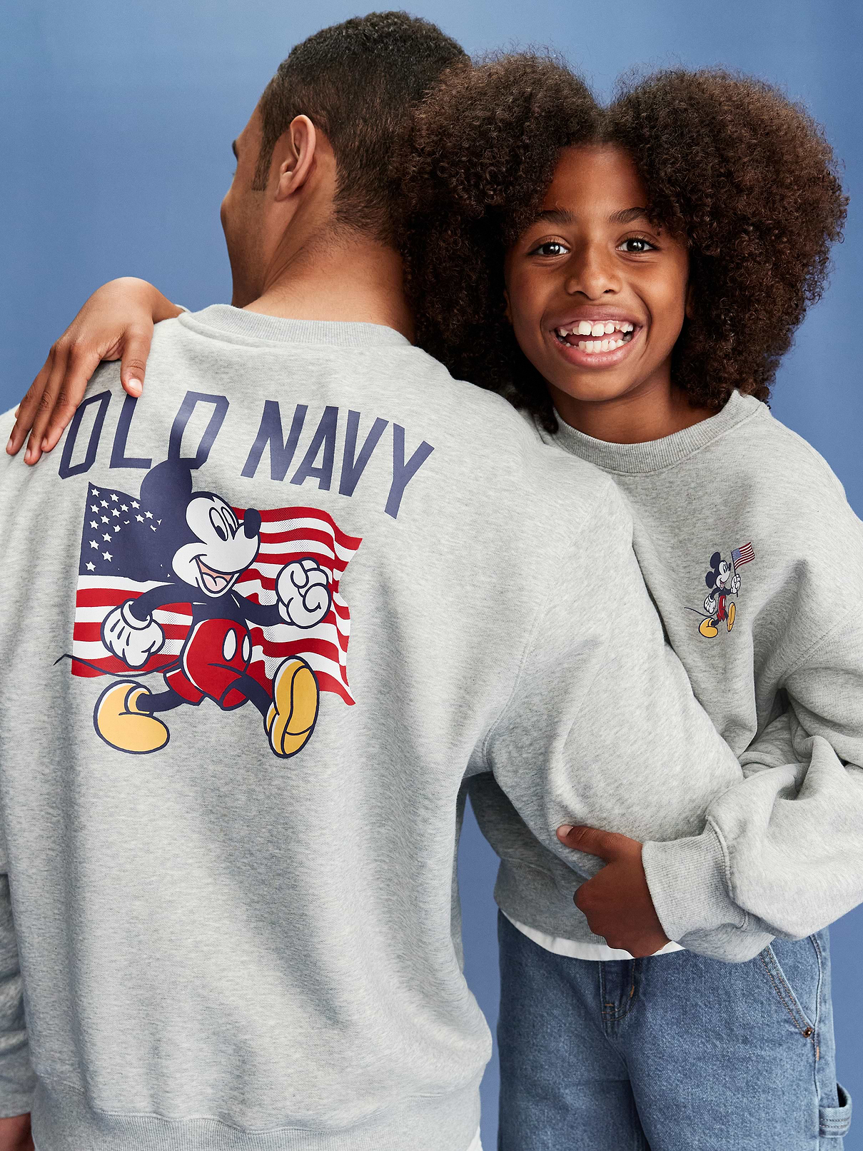 Image number 5 showing, Old Navy x Disney© Mickey Mouse Unisex Oversized Flag Graphic Sweatshirt for Toddler