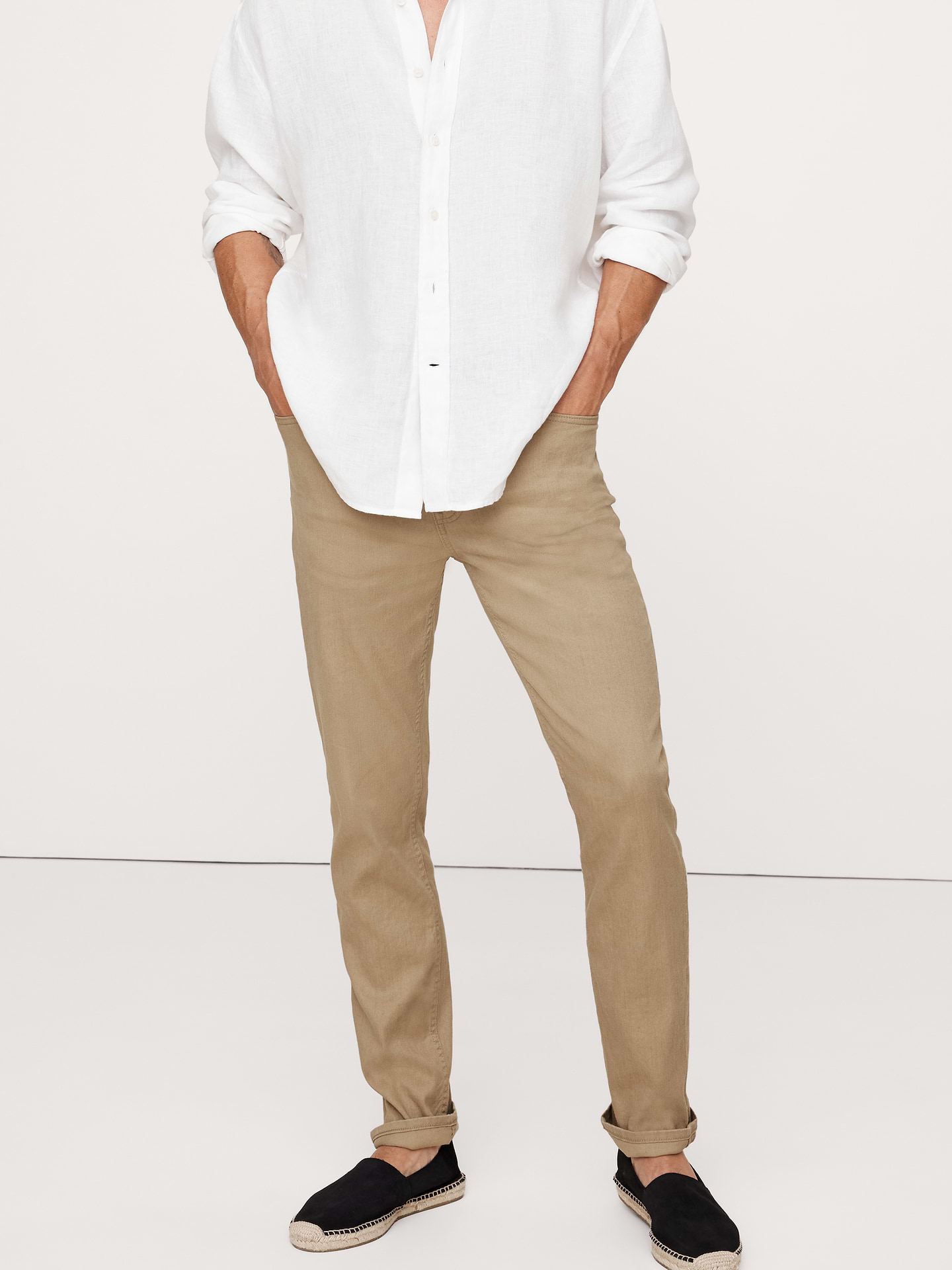 Image number 7 showing, Slim Linen-Cotton Traveler Pant