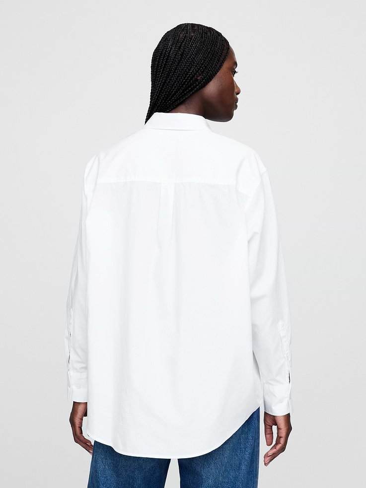 Image number 2 showing, Organic Cotton Poplin Big Shirt