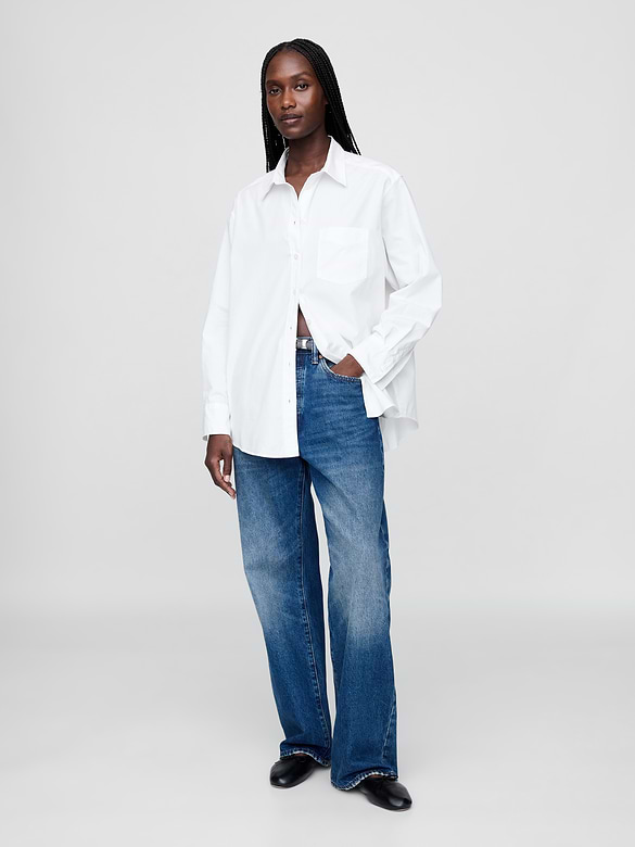 Organic Cotton Poplin Big Shirt