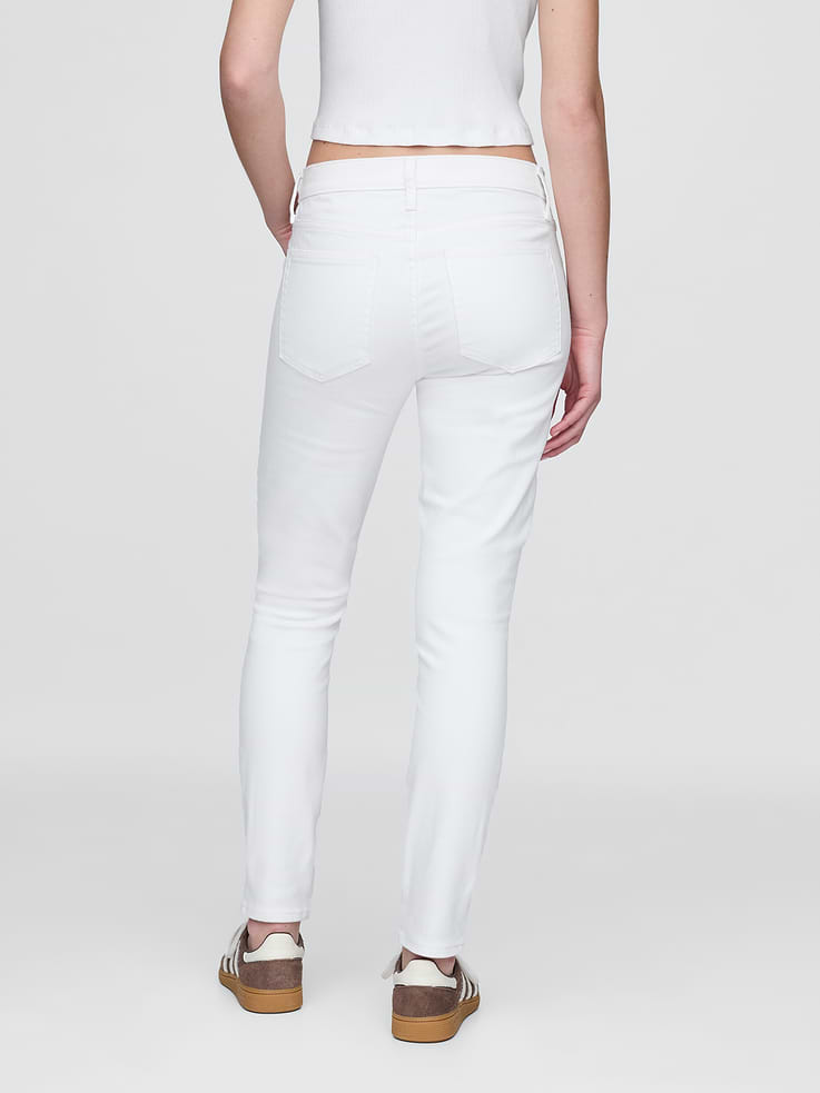 Image number 4 showing, Mid Rise True Skinny Jeans