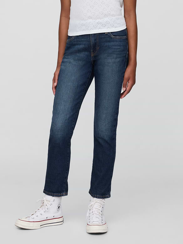 Kids Mid Rise Girlfriend Jeans