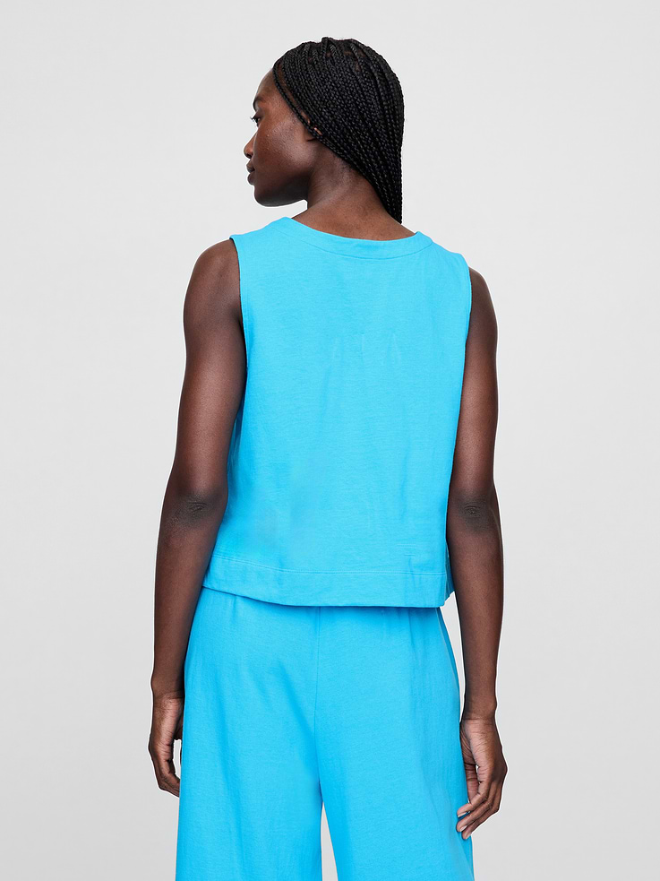 Image number 3 showing, UltraSoft Denim Shell Tank Top