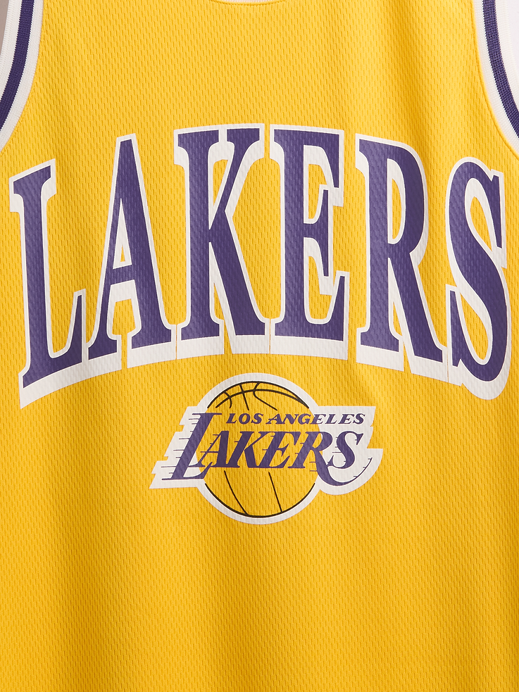 Image 2 of 5, NBA Los Angeles Lakers Recycled Jersey Mini Dress