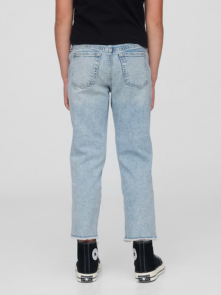 Image number 3 showing, Kids Mid Rise Girlfriend Jeans