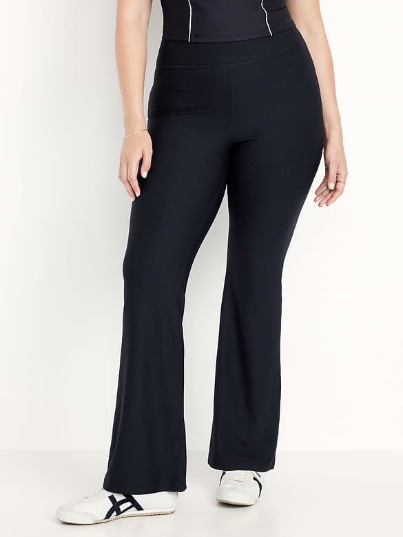 Extra High-Waisted PowerSoft Rib Flare Leggings