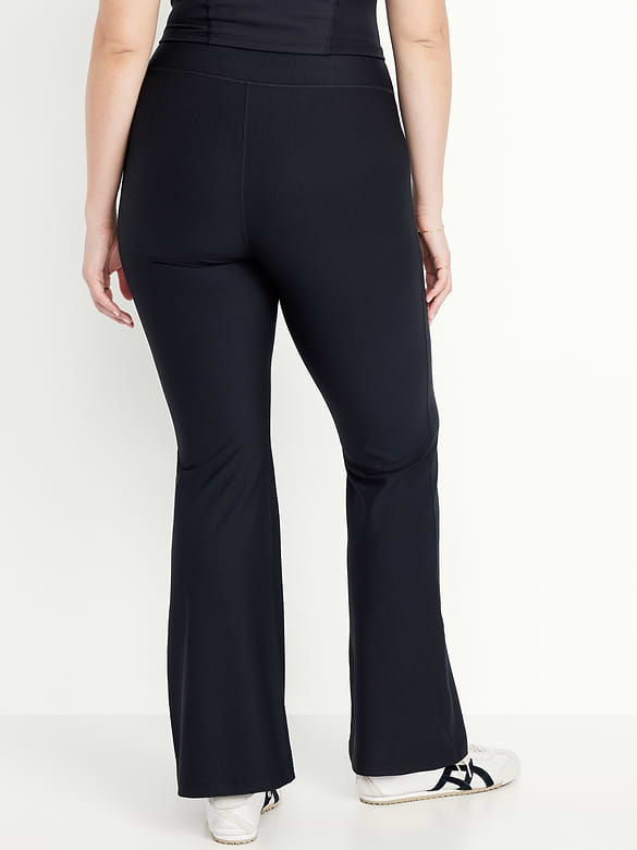 Extra High-Waisted PowerSoft Rib Flare Leggings
