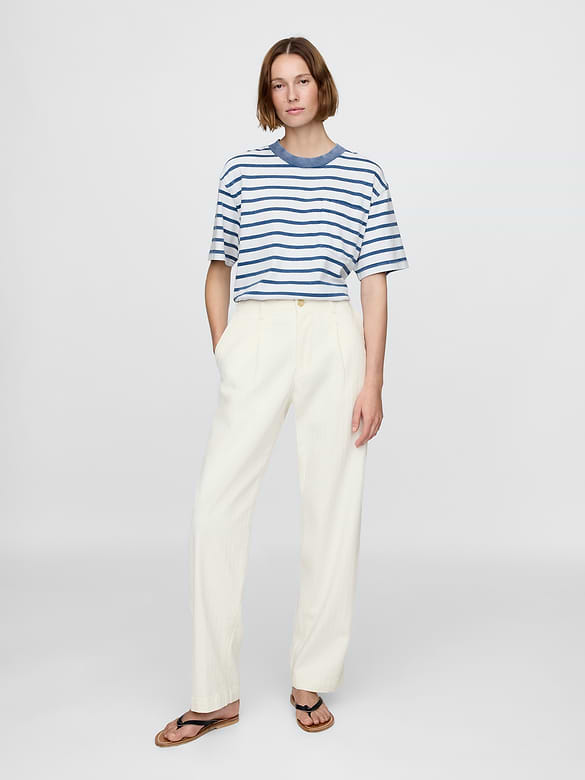 Gap × DÔEN Adult Pleated Denim Trousers