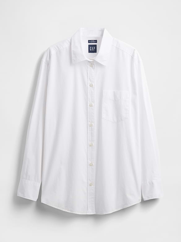 Organic Cotton Poplin Big Shirt