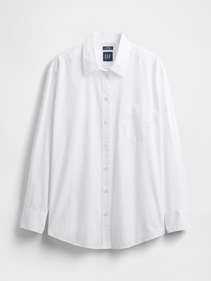 Image number 6 showing, Organic Cotton Poplin Big Shirt