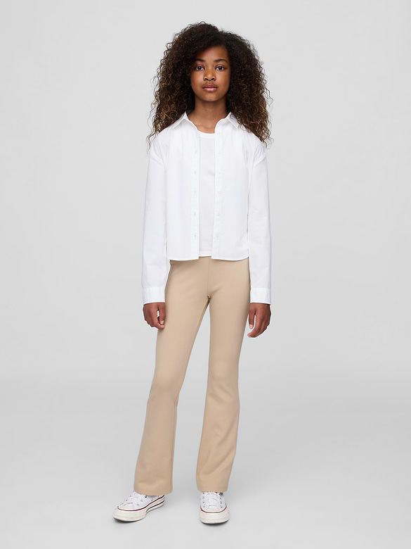 Kids Uniform Ponte Easy Flare Pants