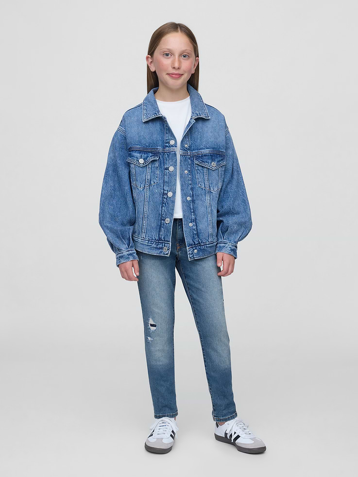 Image number 1 showing, Kids Mid Rise Super Skinny Jeans
