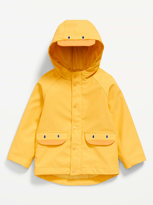 Water-Resistant Unisex Critter Hooded Jacket for Toddler