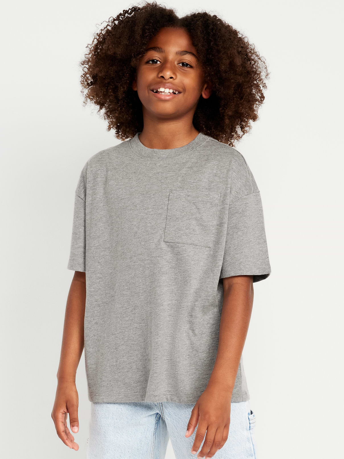 Image number 1 showing, Oversized Pocket T-Shirt for Boys