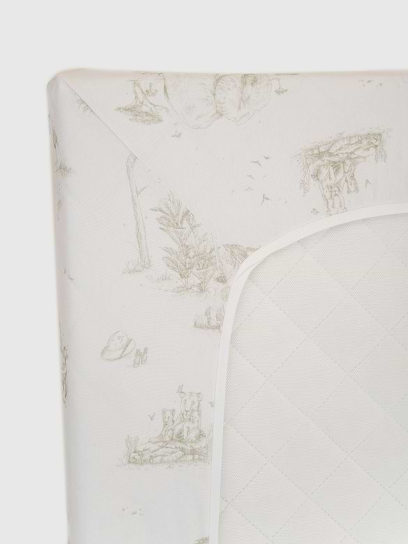 The Gilded Bird Safari Toile Fitted Crib Sheet