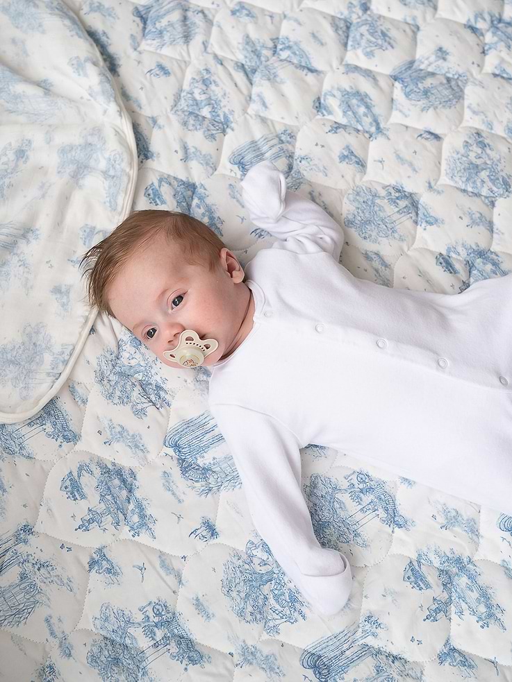 Image number 5 showing, The Gilded Bird Spring Toile Quilted Playmat