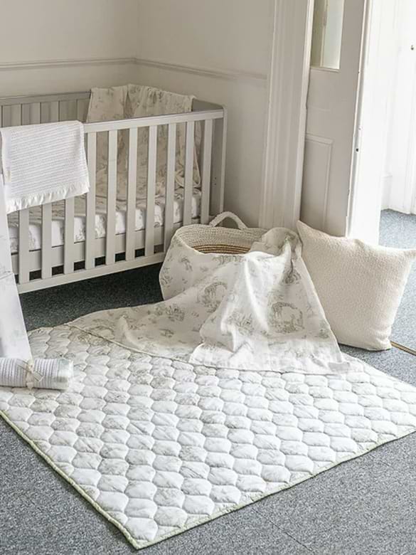 The Gilded Bird Safari Toile Quilted Playmat