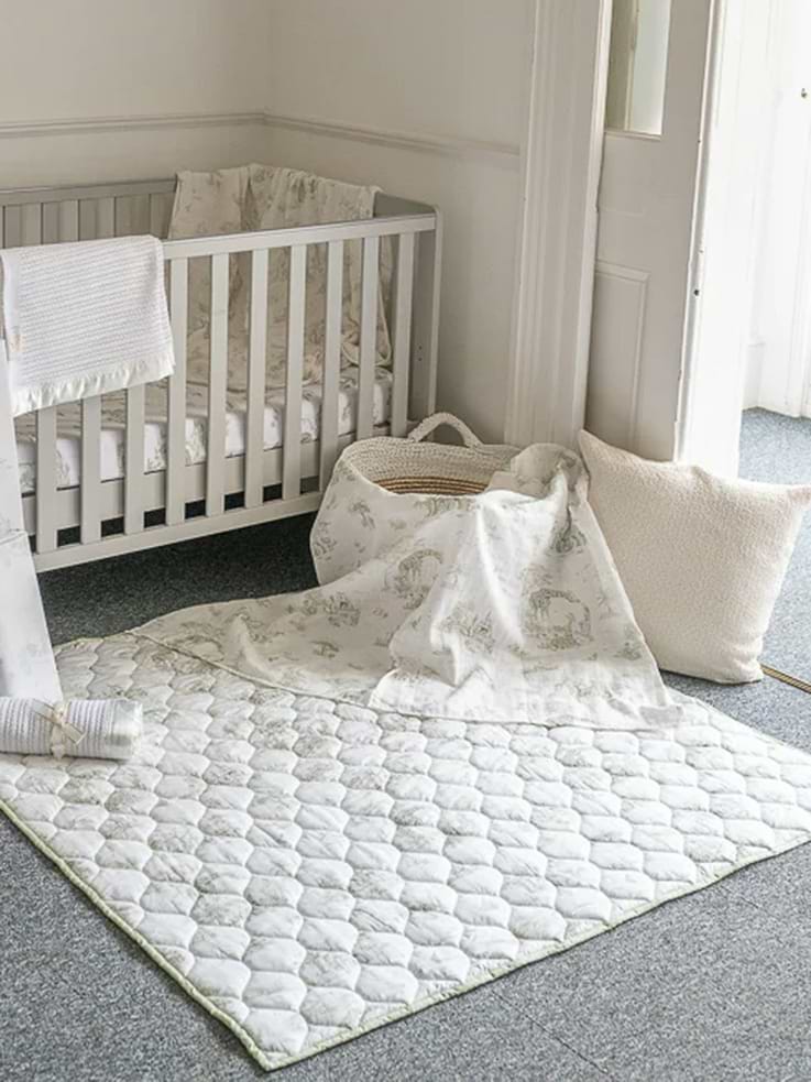 Image number 5 showing, The Gilded Bird Safari Toile Quilted Playmat
