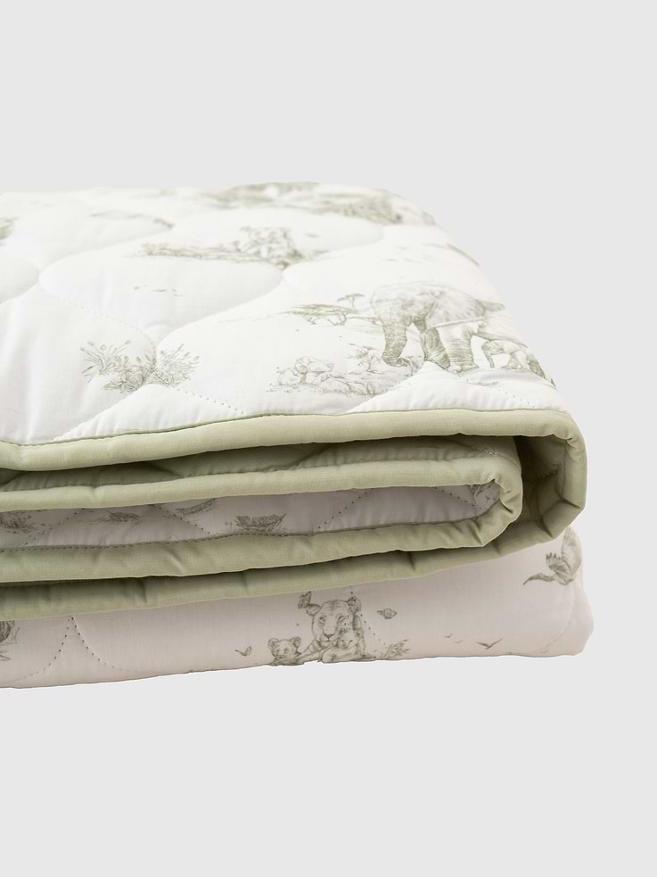 Image number 2 showing, The Gilded Bird Safari Toile Quilted Playmat