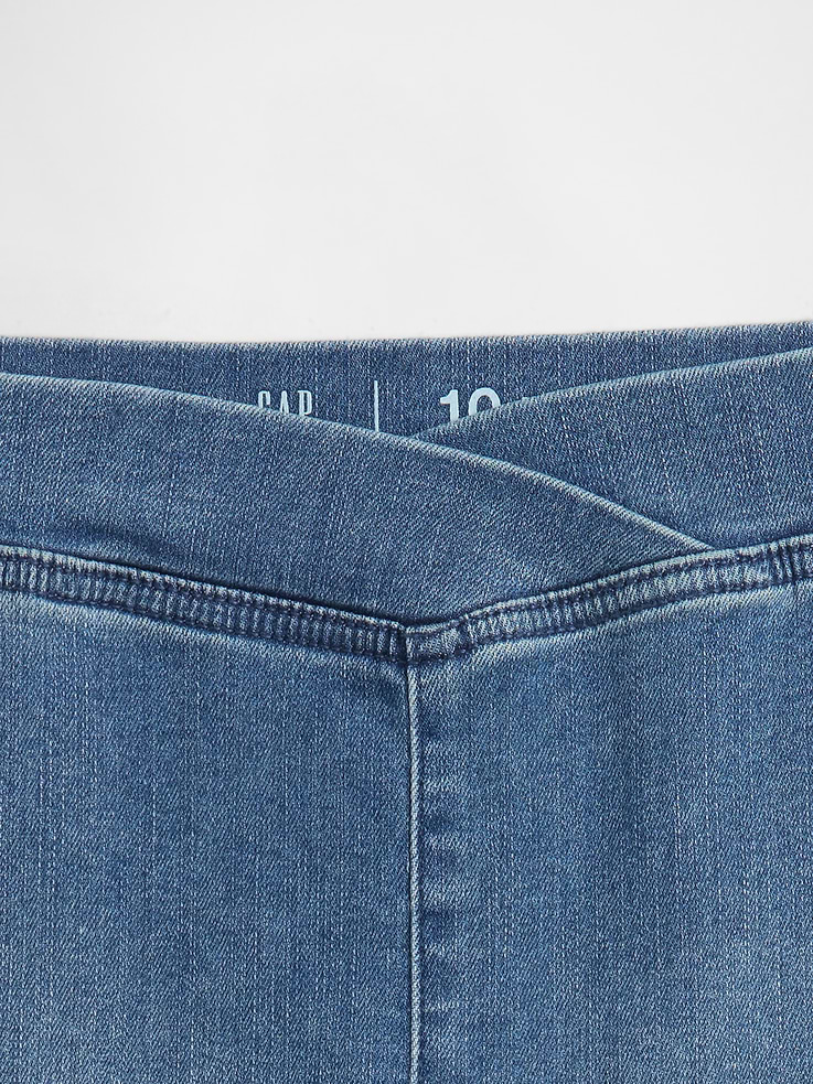 Image 4 de 6, Jean évasé à taille haute croisée pour Enfant