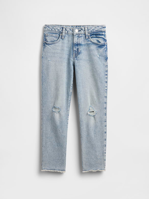 Kids Mid Rise Girlfriend Jeans