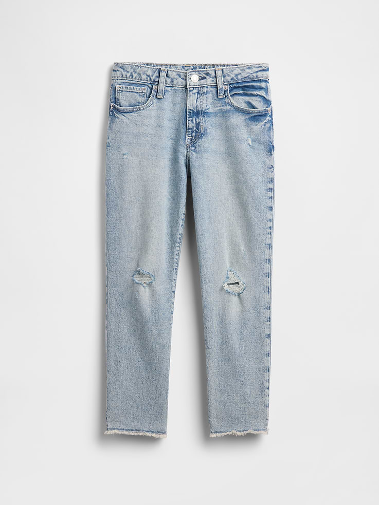 Image number 4 showing, Kids Mid Rise Girlfriend Jeans