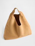 Image 4 of 4, Vegan Suede Slouchy Tote Bag