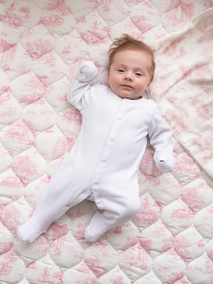 Image number 6 showing, The Gilded Bird Spring Toile Quilted Playmat