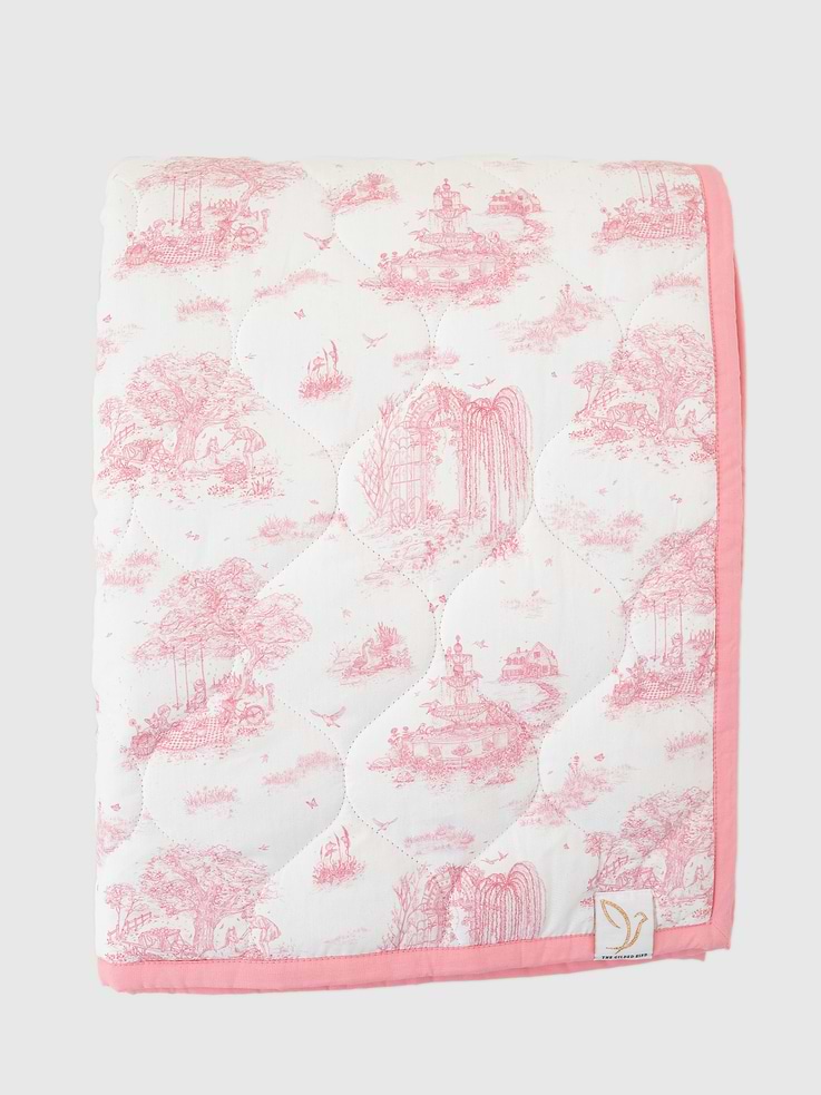 Image number 1 showing, The Gilded Bird Spring Toile Quilted Playmat