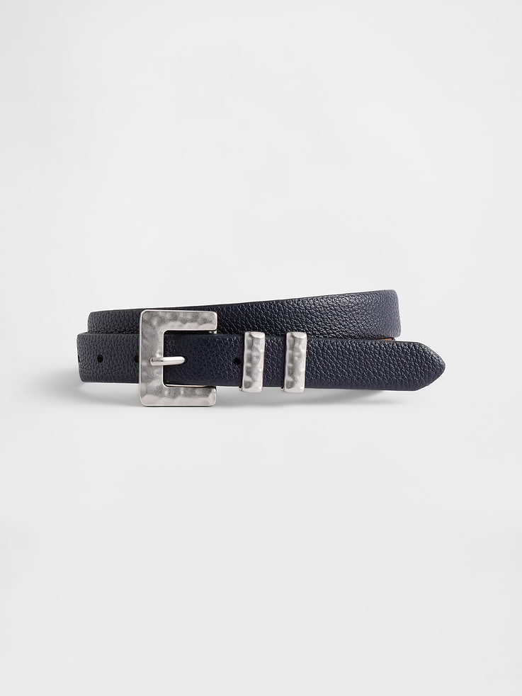 Image number 1 showing, Vegan Pebble Leather Belt