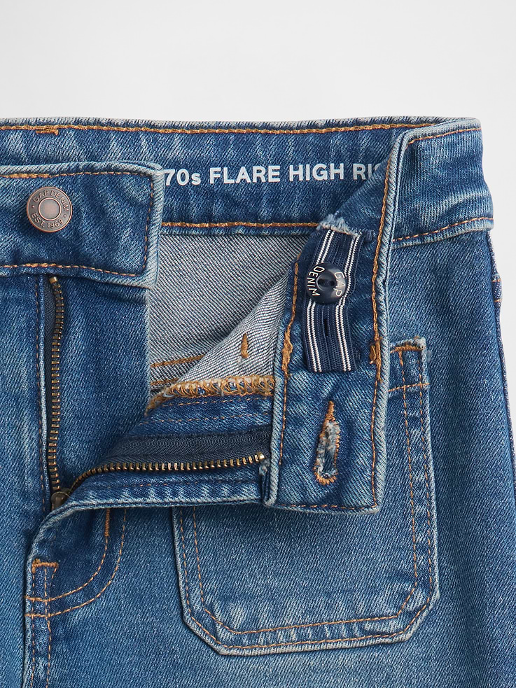 Image number 5 showing, Kids High Rise '70s Flare Jeans