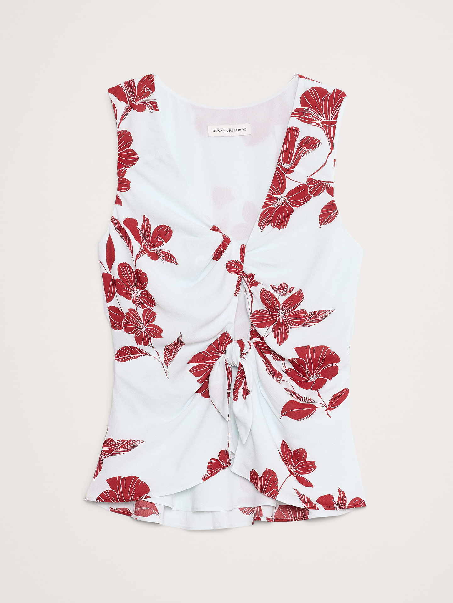 Image number 5 showing, Georgette Tie-Front Top