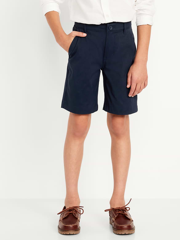 School Uniform Quick-Dry Tech Knee Length Shorts for Boys