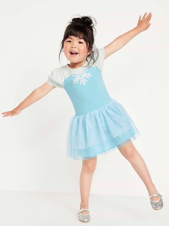 Disney© Short-Sleeve Princess Tutu Dress for Toddler Girls