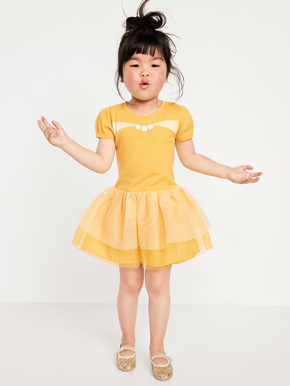Disney© Short-Sleeve Princess Tutu Dress for Toddler Girls