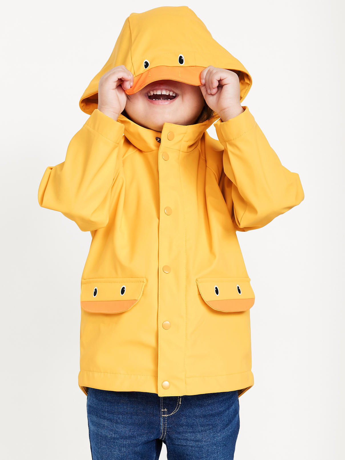 Image number 1 showing, Water-Resistant Unisex Critter Hooded Jacket for Toddler