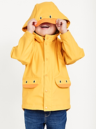 Image number 1 showing, Water-Resistant Unisex Critter Hooded Jacket for Toddler