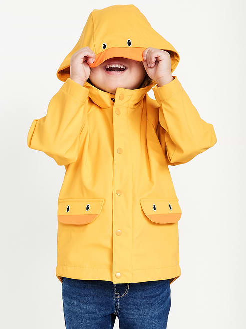 Water Water-Resistant Unisex Critter Hooded Jacket for Toddler on clearance at Old Navy — 40% off