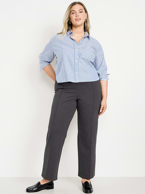 Extra High-Waisted Stevie Straight Pants