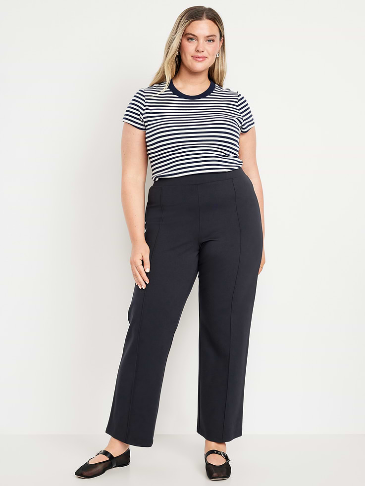 Image number 7 showing, Extra High-Waisted Stevie Straight Pants