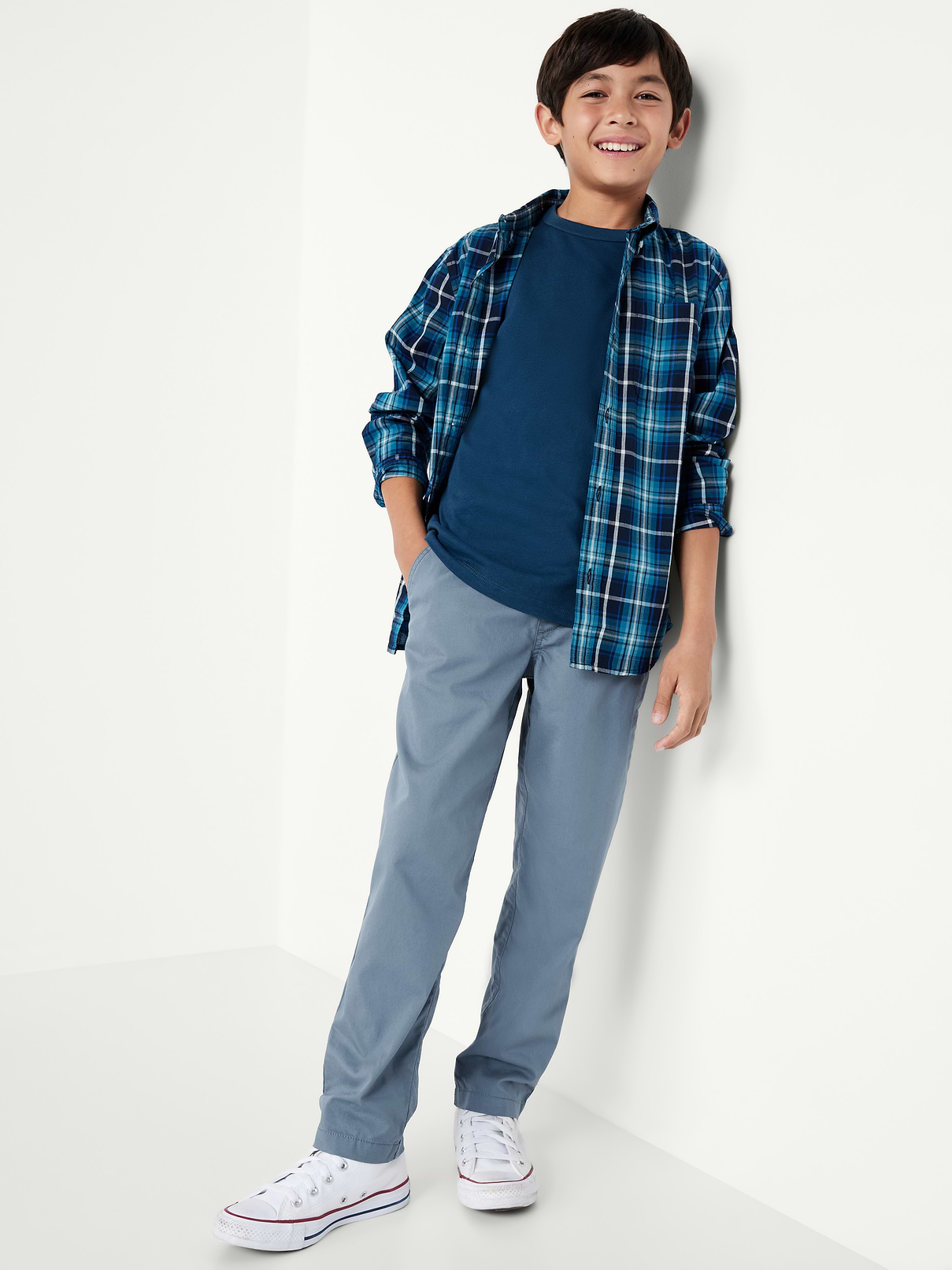 Image number 3 showing, Built-In Flex Tapered Tech Pants for Boys