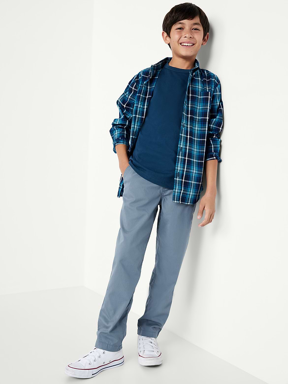 Pantalon chino techno effilé à extensibilité intégrée pour Garçon