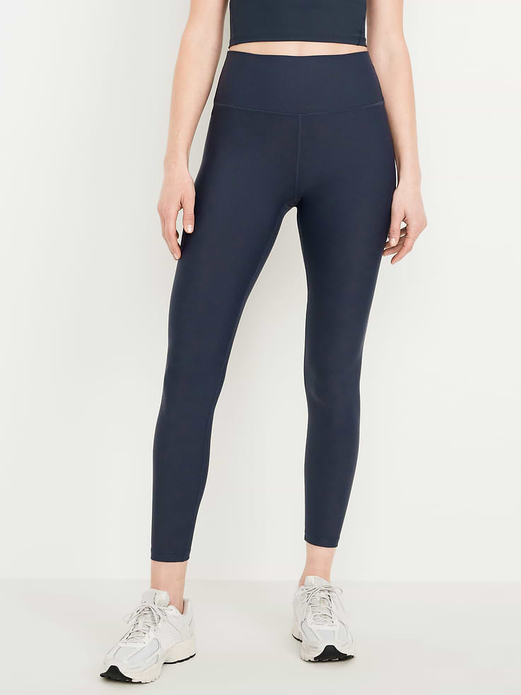 Image number 1 showing, High-Waisted PowerSoft 7/8 Leggings
