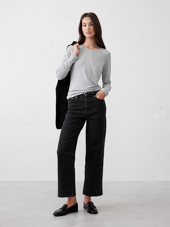 Timeless Long-Sleeve Crew-Neck T-Shirt